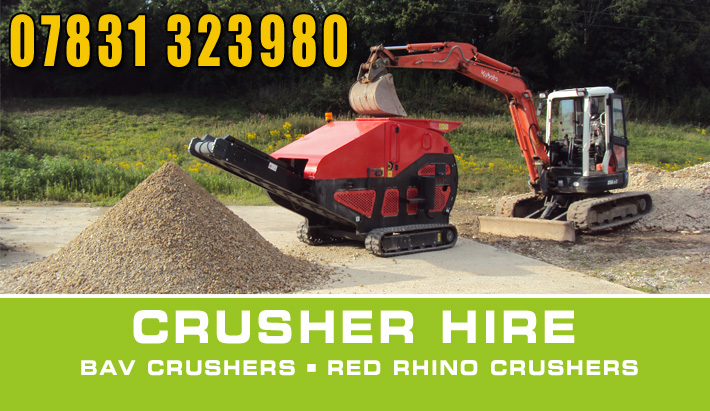 concrete bursting crusher hire Dorset