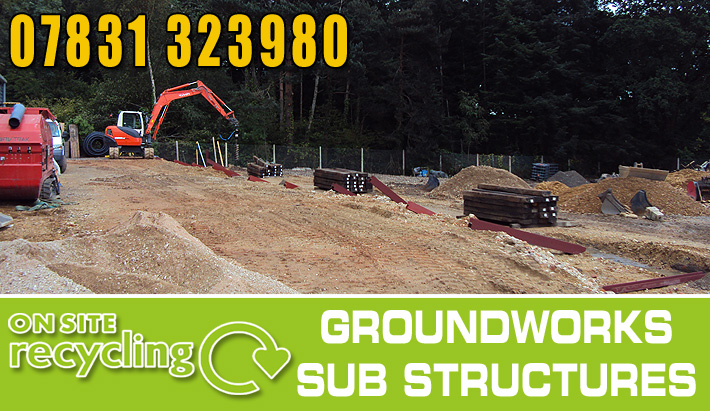 on site recycling - groundworks