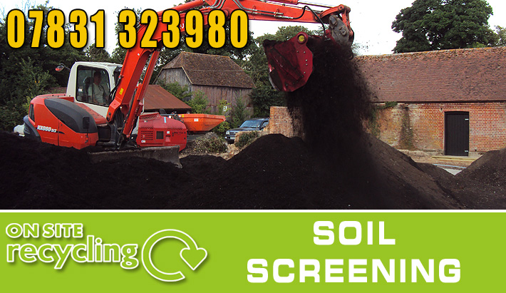 on site recycling - soil screening